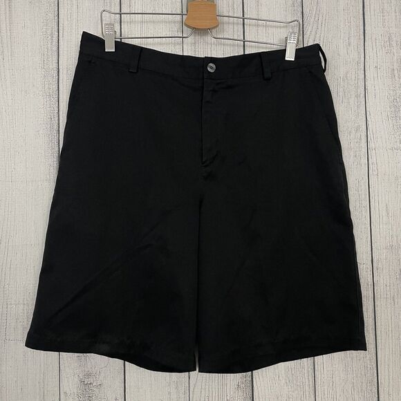 Nike Golf Men's W34 Black Flat Front Bermuda Dri-Fit Golf Shorts - Picture 8 of 9